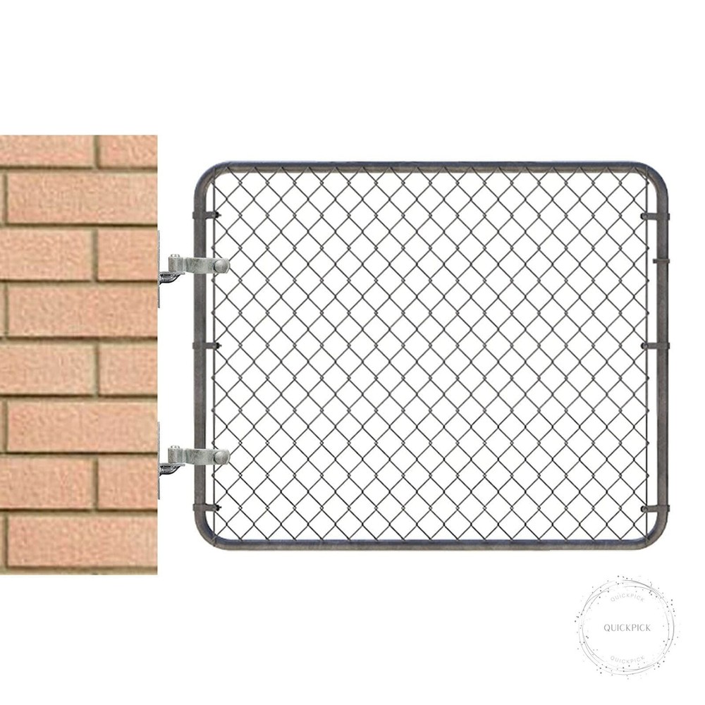 2 Pcs 2-3/8" Chain Link Fence Gate Post Hinge for Outside Diameter Post/Pipe, Pr
