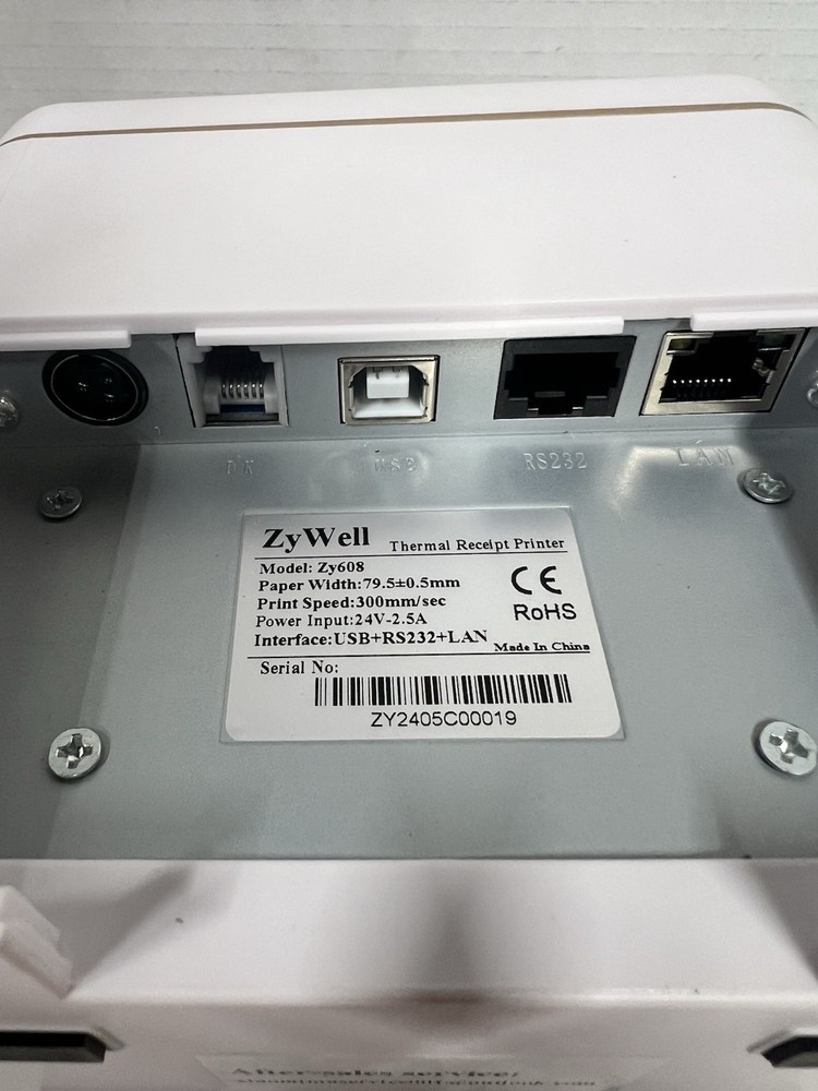 Zywell ZY608 Thermal Label Printer Replacement Unit Only New Open Box