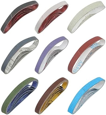 45 Pcs Replacement Sharpening Belts Kit for Work Sharp Knife