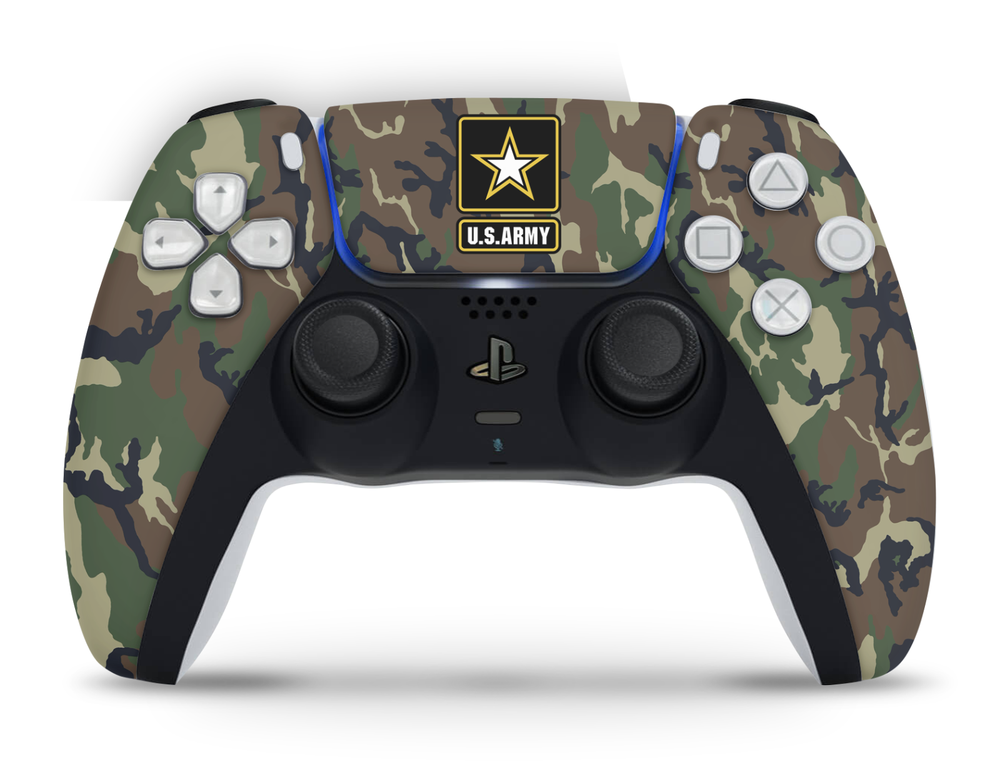 PS5 Disc Version Console & Controller Vinyl Skin Decal Wrap United States Army