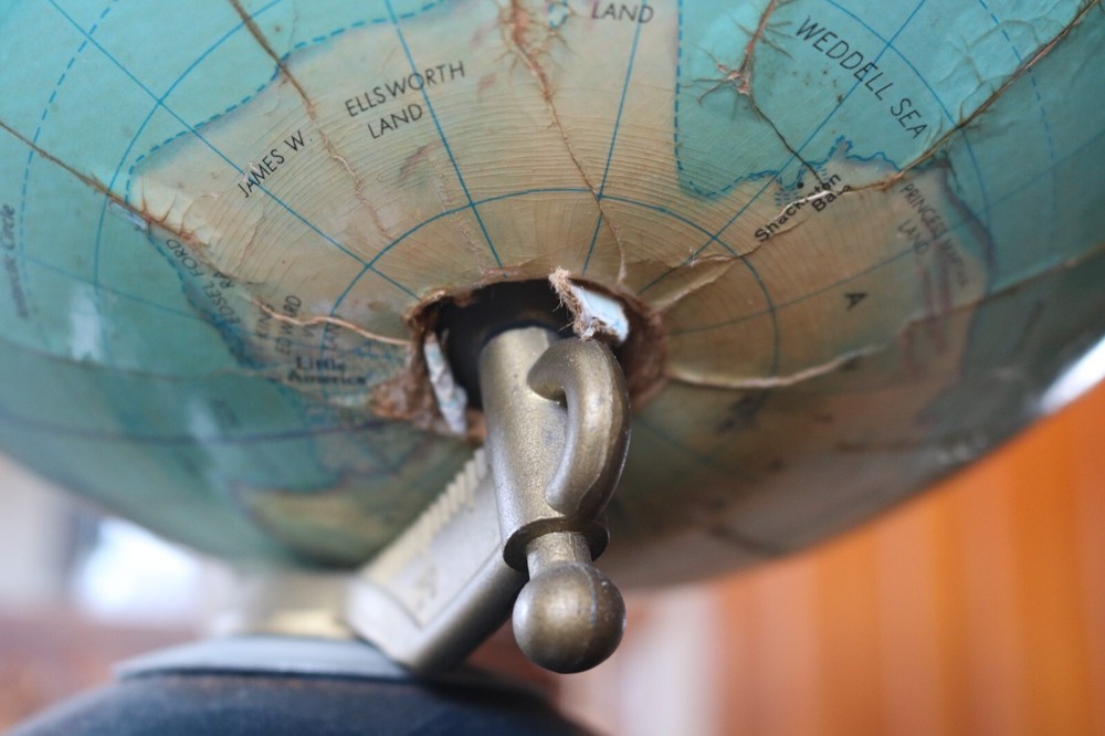 VINTAGE REPLOGLE THREE-D GLOBE 12-INCH