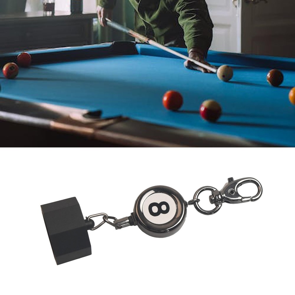 Billiard Chalk Holder，Pool Chalk Holder with Retractable Key Ring,Pool Table ...