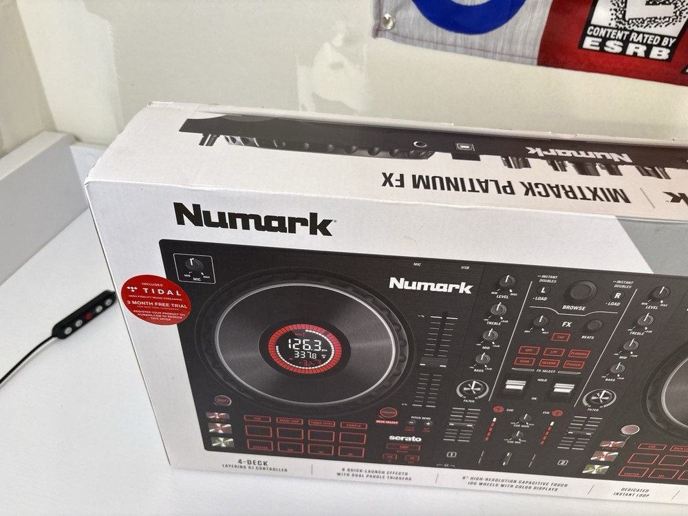 Numark Mixtrack Platinum FX 4-Deck DJ Controller w/ Jog Wheel Displays & FX