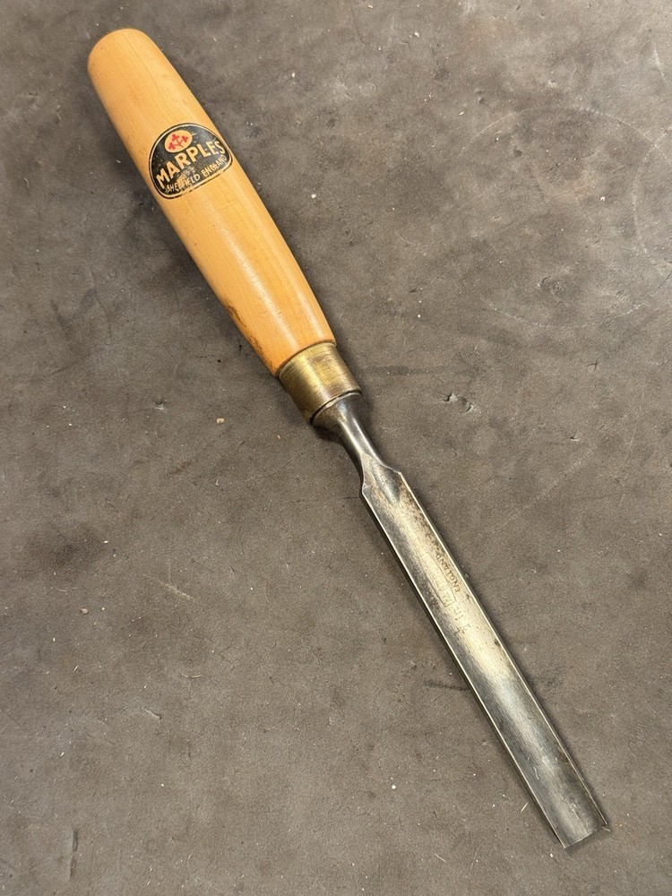 Vintage Marples Sheffield Gouges 1/2" 12mm England Chisel