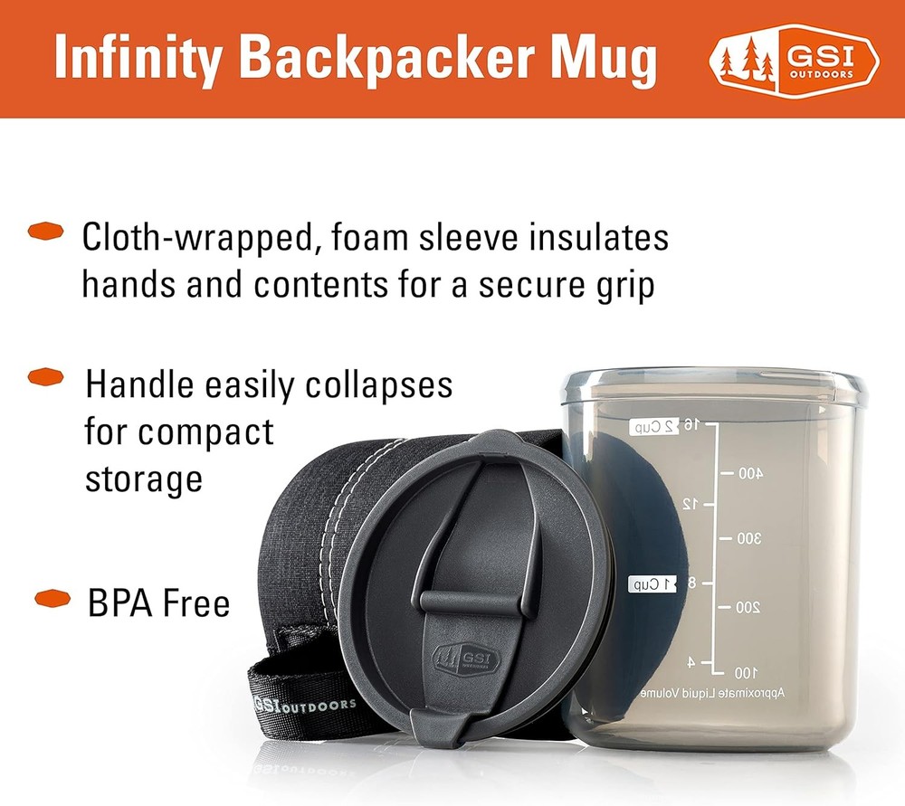 GSI Outdoors Infinity Mug Backpacking Camping Cup
