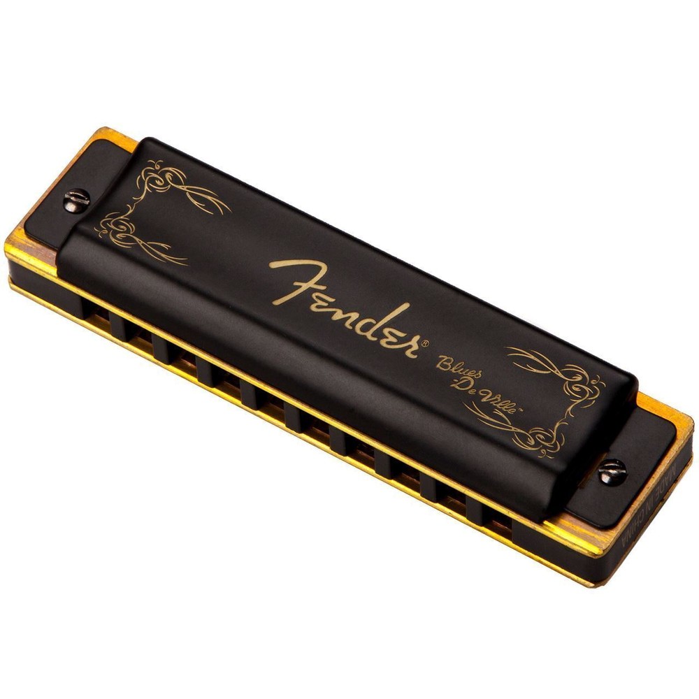 Fender Blues DeVille 10-Hole Harmonica 7-Pack w/Case, Keys C, G, A, D, F, E, Bb