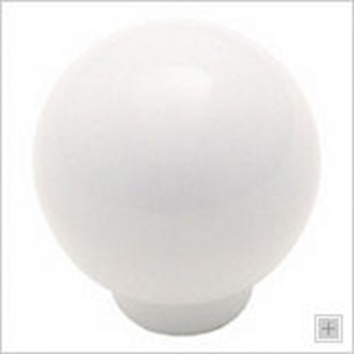 1-1/4" Ceramic Ball Knob White