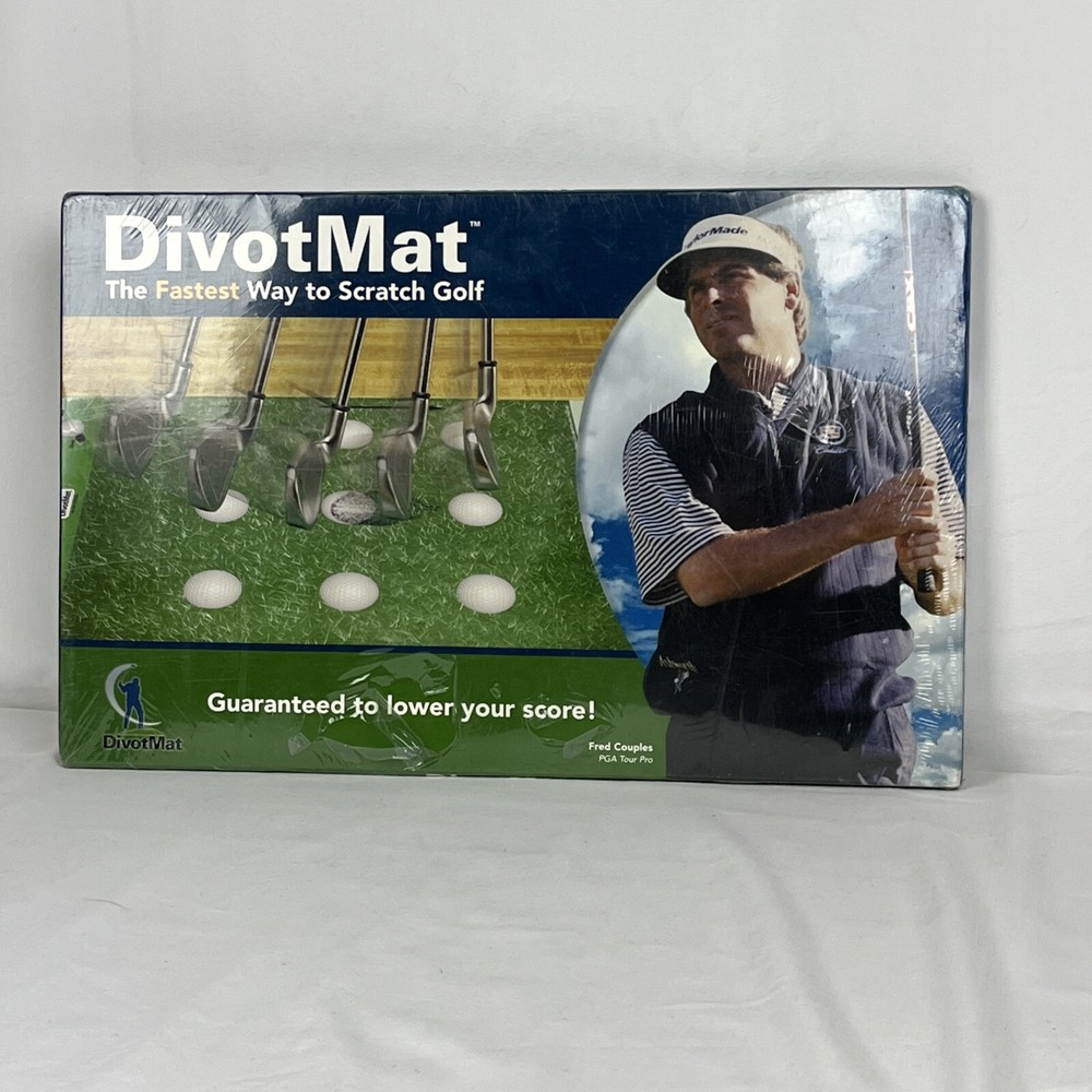 VTG DivotMat Golf Hitting Mat, Advanced Golf Mat Swing Detection Fred Couples