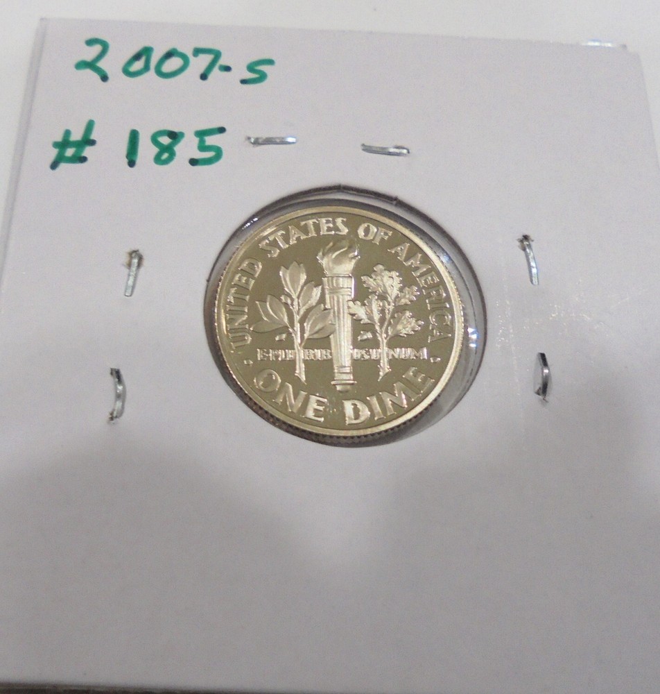 Nice 2007 s Proof Roosevelt Dime FROM A 2007 PROOF SET# 185