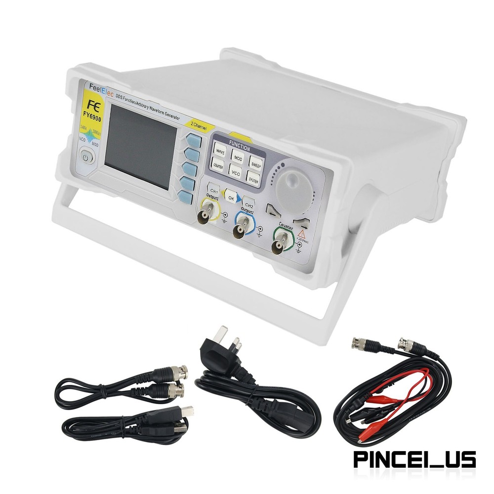 FY6900-100M 100MHz Function Arbitrary Waveform Signal Generator DDS 2-CH Counter