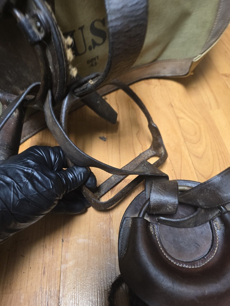 US Cavalry M1904 McClellan Saddle Marked JCH,LEW