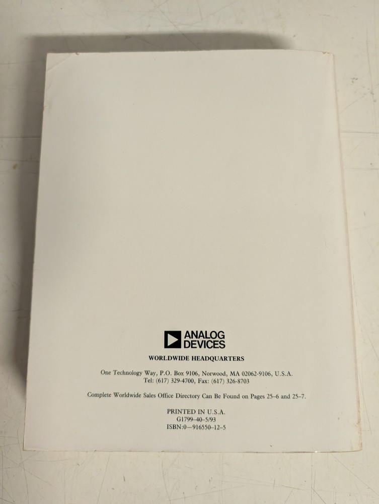Analog Devices, Applications Reference Manual 1993