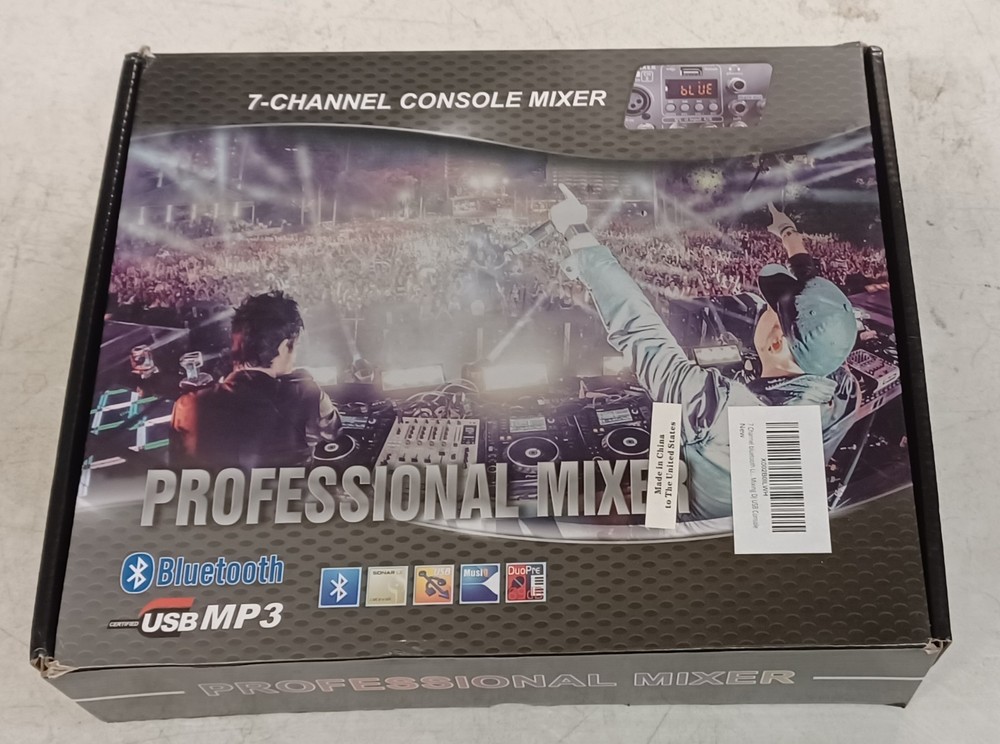 YAECCC 7 Channel Professional Studio Audio Mixer Console USB Bluetooth