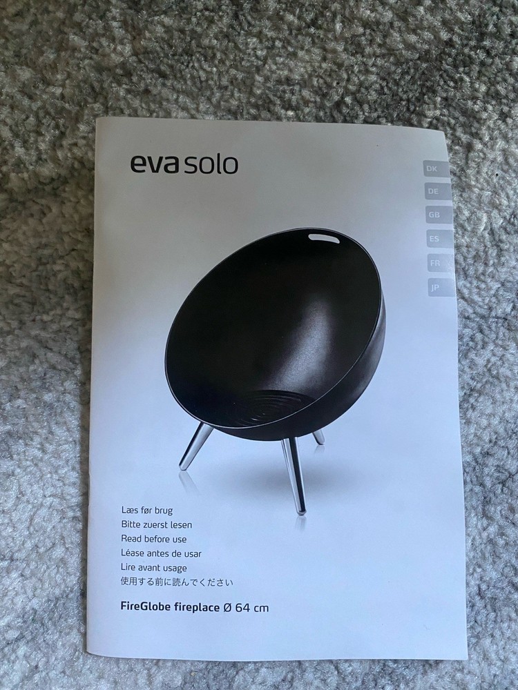 Eva Solo Fireglobe Fireplace Firepit -- Black Large