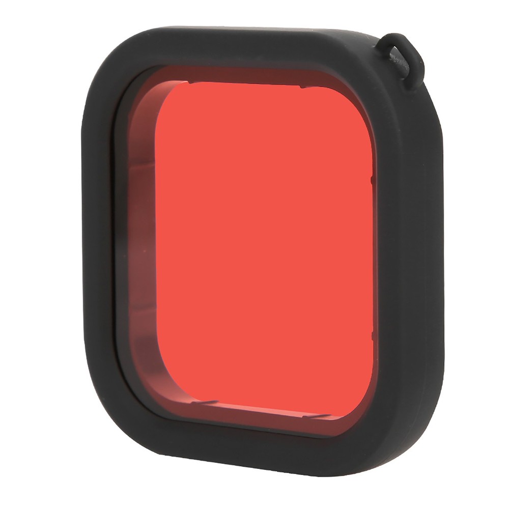 ABS Diving Lens Filter With Rope For 8 Action Camera Waterproof Shellred