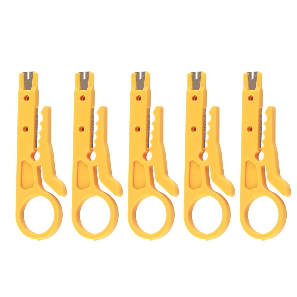 5Pcs Mini Wire Stripper Portable Durable Network Wire Stripper for CAT5 CAT5e
