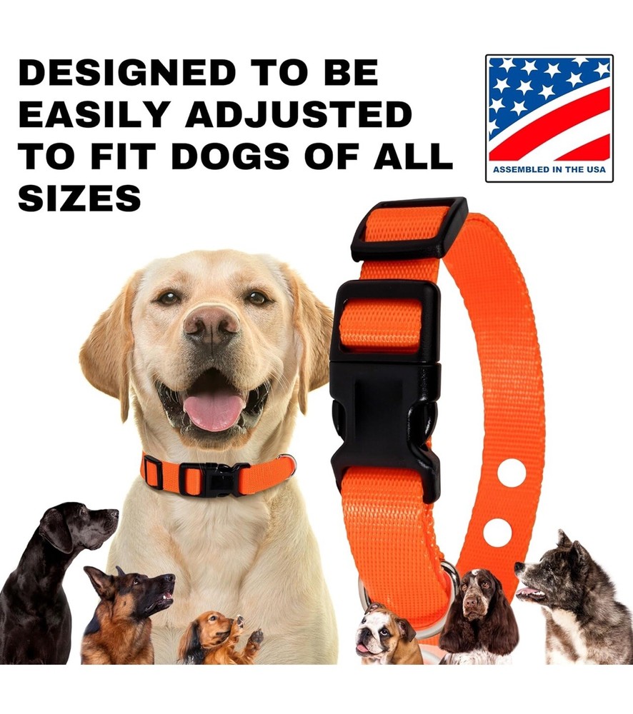 Nylon E Collar Replacement Strap - Shock Collar Replacement Collar Red