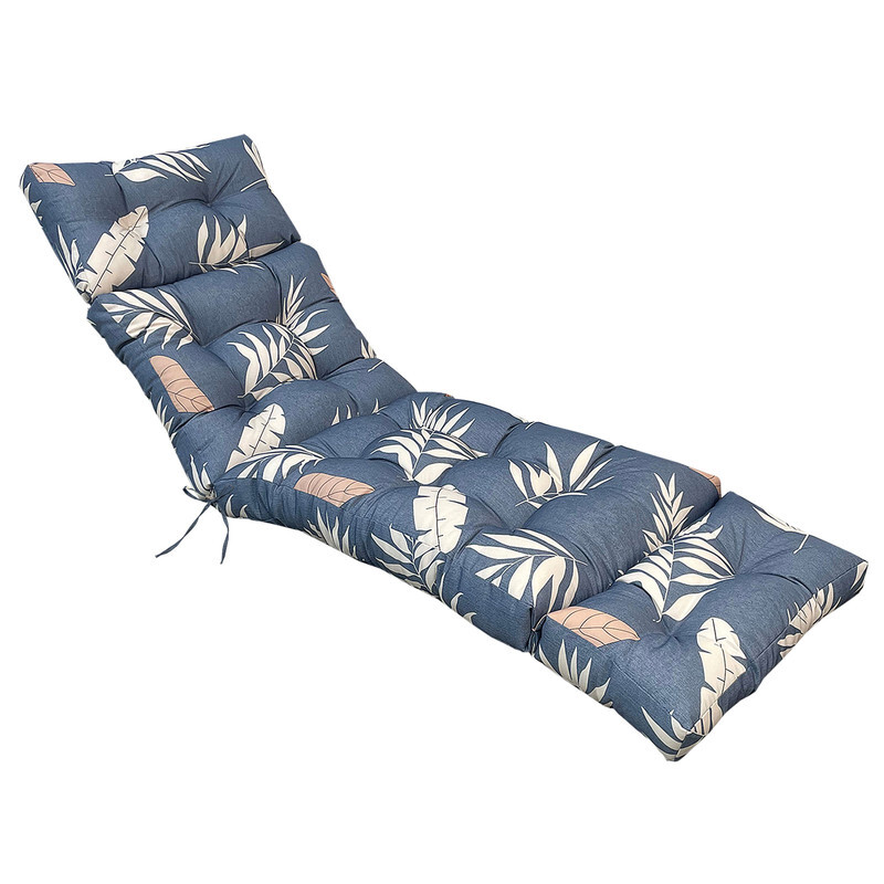 Outdoor Chaise Lounge Cushions Pad Waterproof Patio Bench Chair Mat with Ties