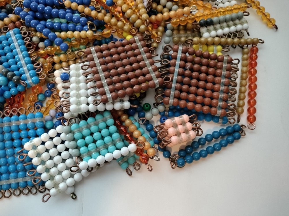 Huge Montessori Math Bead Material Lot