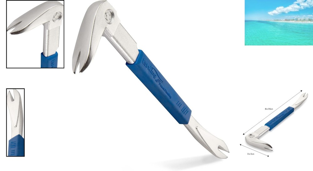 Professional 9" Pry Bar - Precision Thin Claw Nail Puller for Minimal Damage