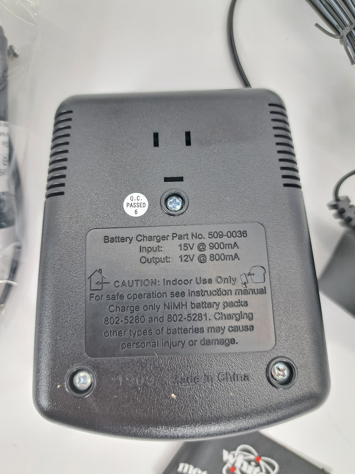 Whites Metal Detector NiMH Charger Stand for V3, DFX, XLT, MXT M6 802-5285