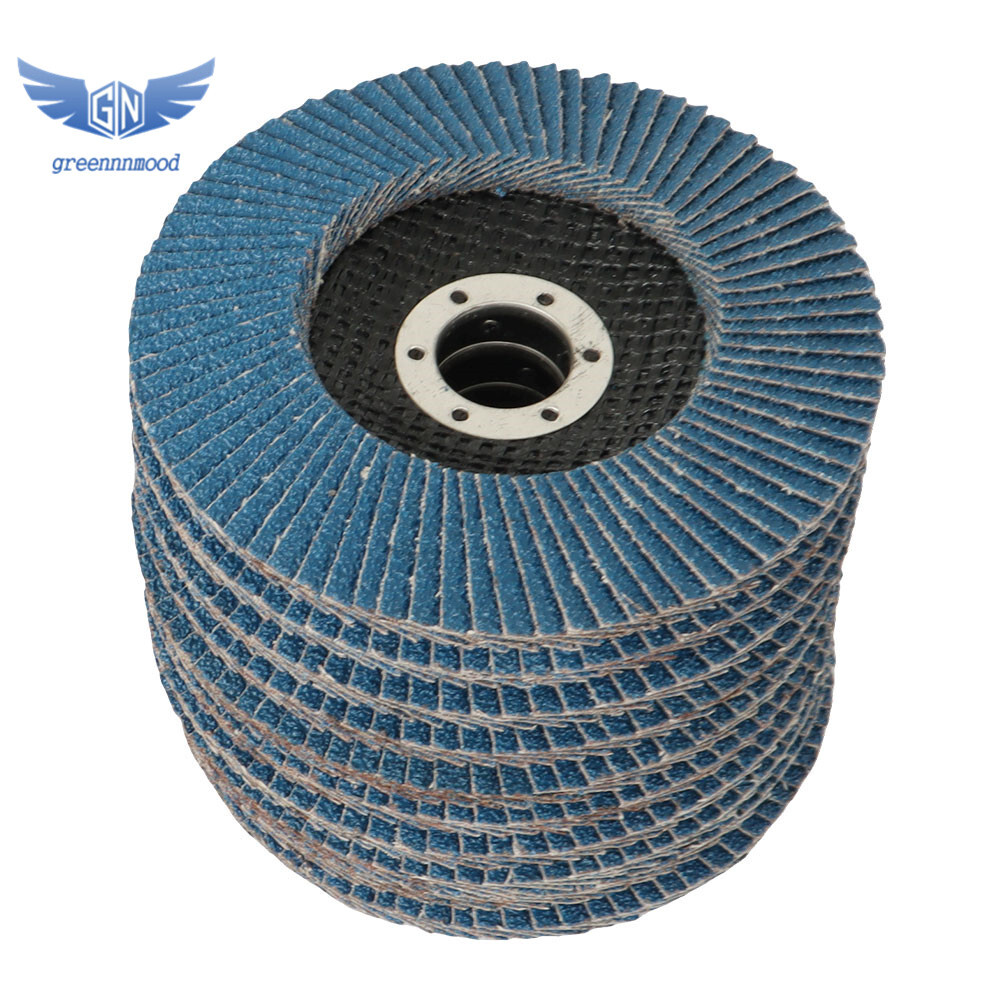 10Pcs 5" Premium Zirconia Flap Disc 40Grit Wheel Angle Grinder Sanding Disk
