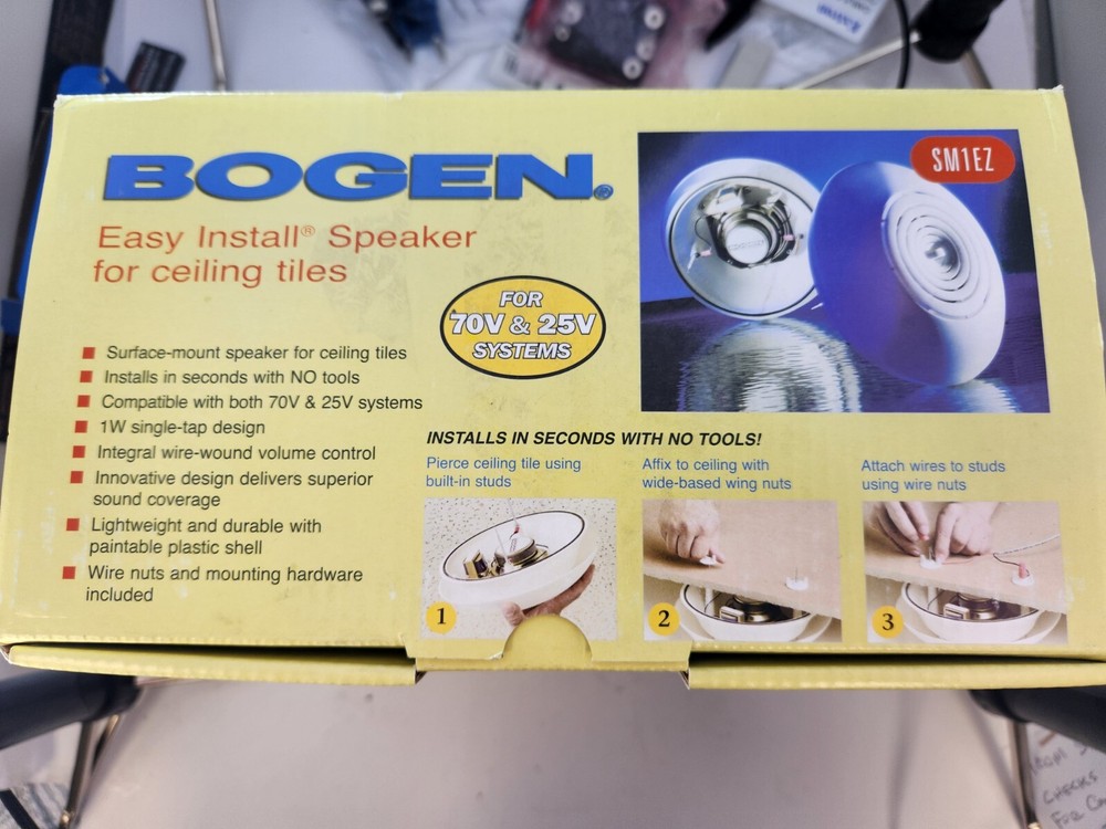 Bogen SM1EZ Bogen Easy Install Speaker w/Single Tap