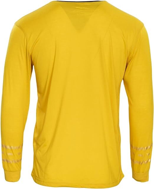 Adult Star Trek Long Sleeve Halloween Costume T-shirt Captain Kirk Cosplay Tee