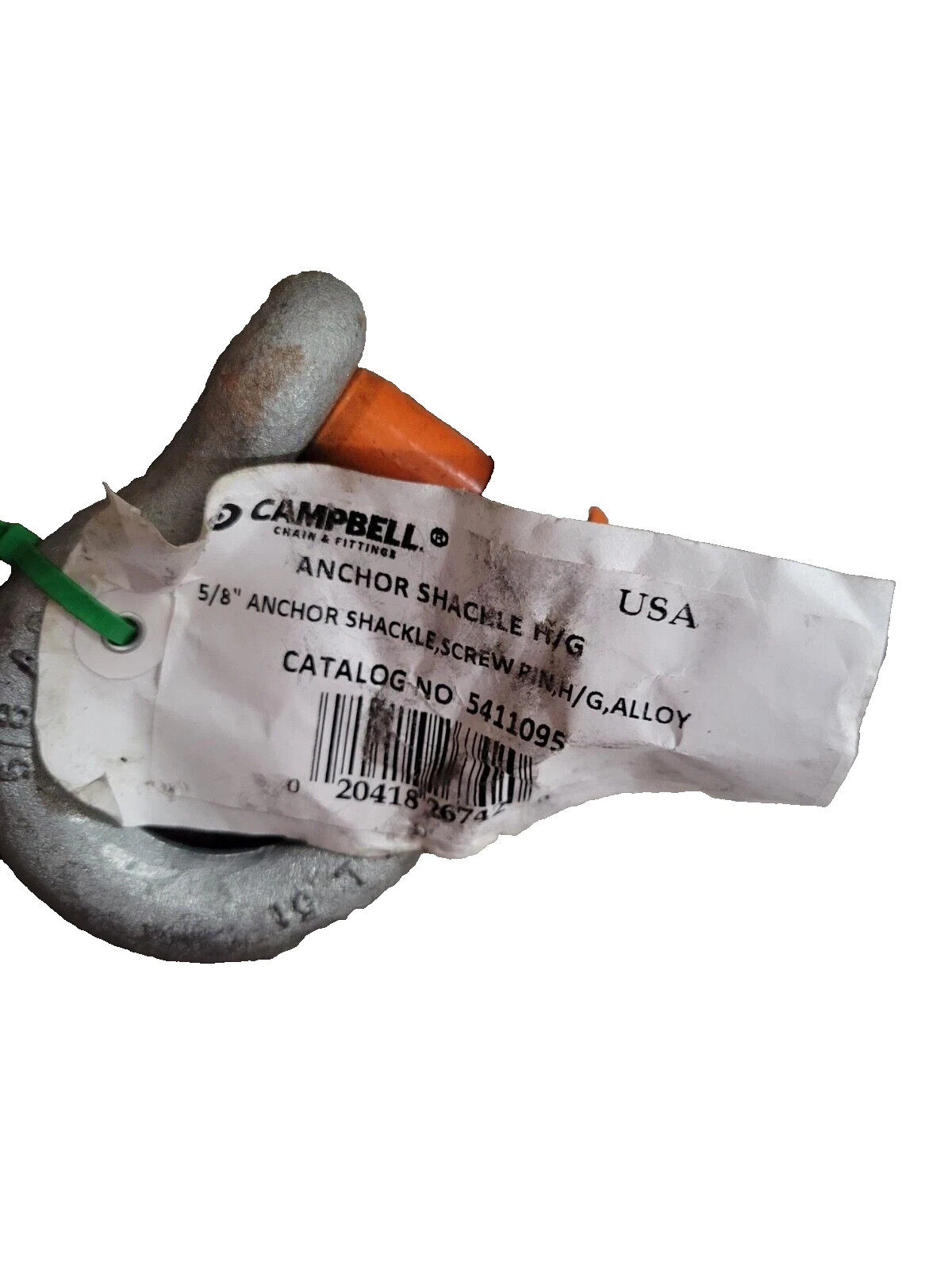 CAMPBELL 5411095 ALLOY ANCHOR SHACKLE H/G 5/8'' BRAND NEW!!! MADE IN USA!!!
