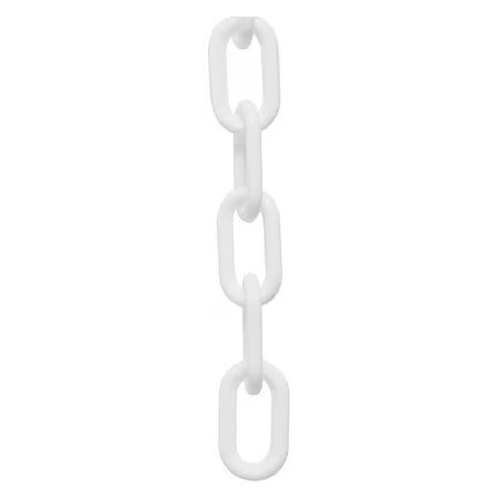 Plastic Chain, White, 25 Ft Length, Gloss, 30001-25