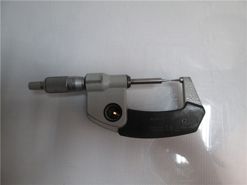 Mitutoyo 342 351 Digital Micrometer Precision Measuring Tool Tested