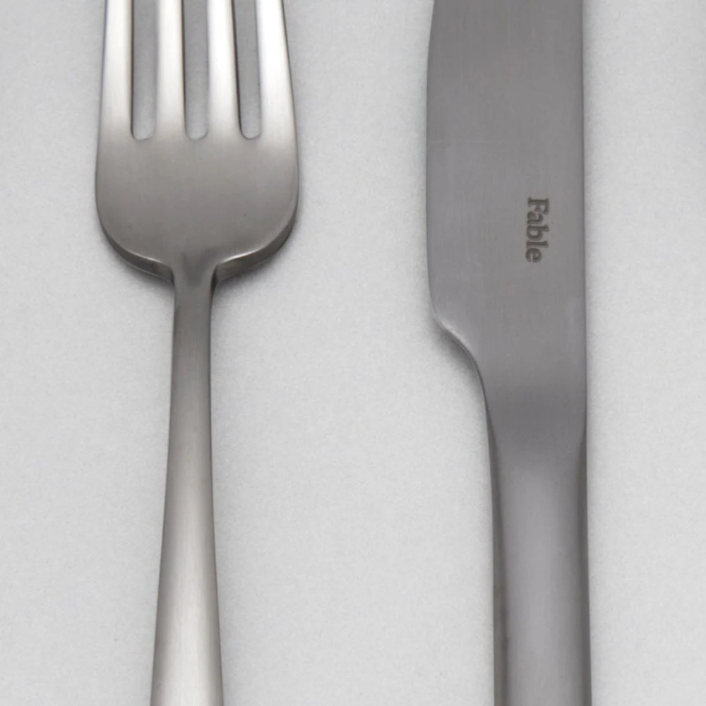 FABLE Flatware Set Matte Siver - 20pcs Service for 4