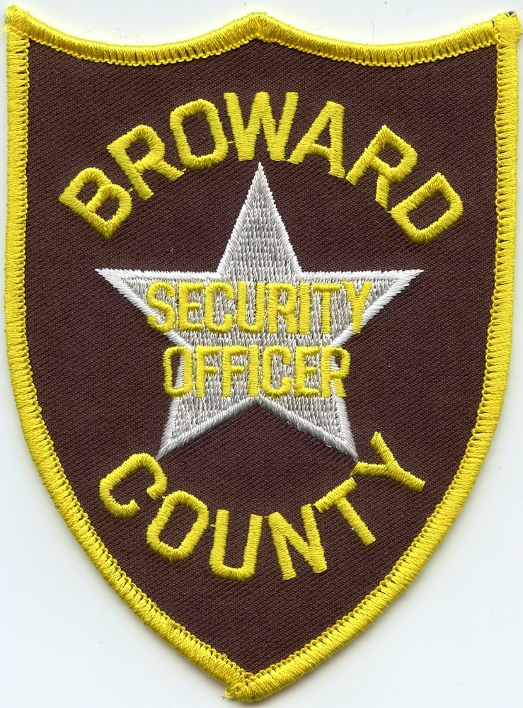BROWARD COUNTY FLORIDA FL SECURITY sheriff police PATCH