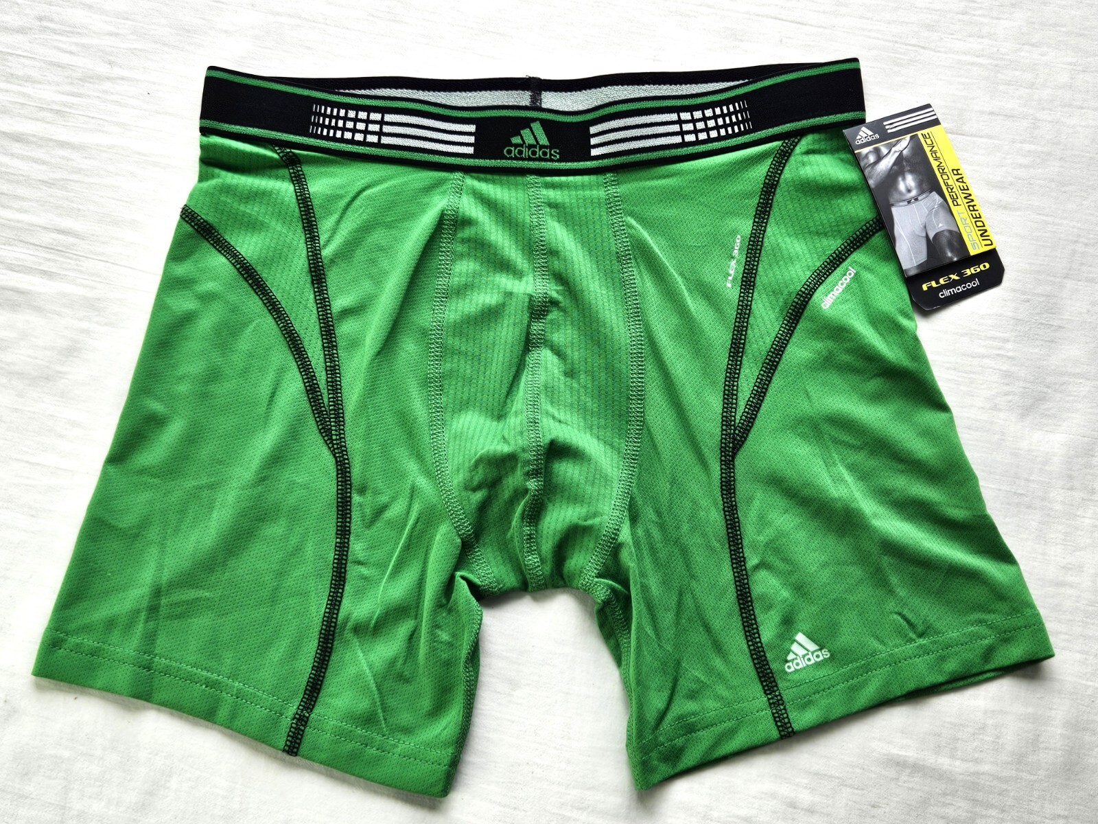 Adidas Men's Boxer Briefs S 28-30 Blue Green Gray Performance Climacool Flex 360