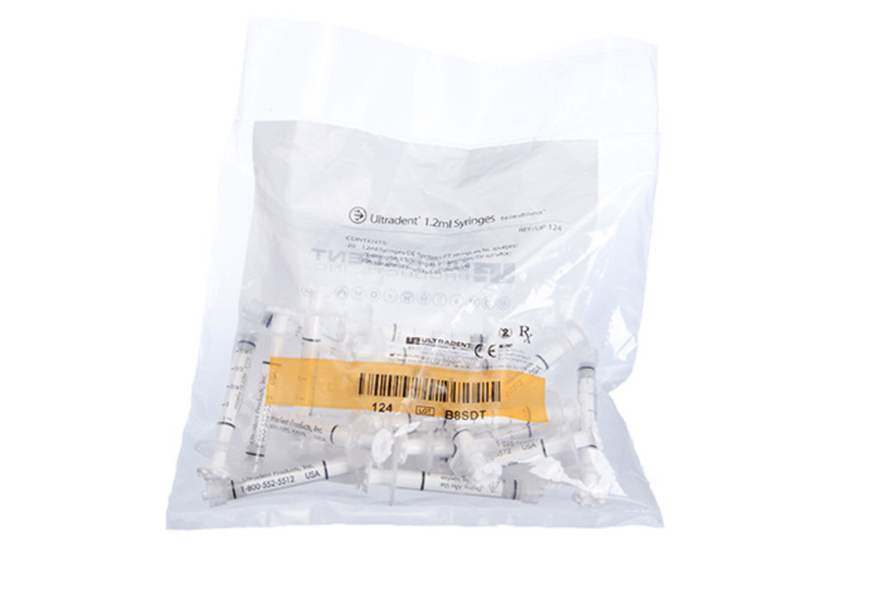 Ultradent Empty 1.2ml Syringe 20pk 124