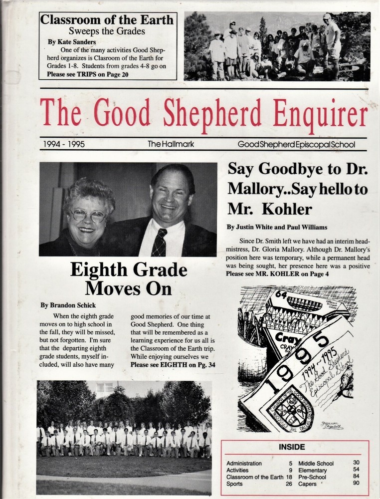 1995 "Hallmarks"- Good Shepherd Episcopal School Yearbook - Dallas, Texas+