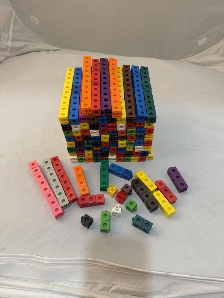 912 Manipulative Linking Style Blocks Learn Math Count Numbers STEM PLTW