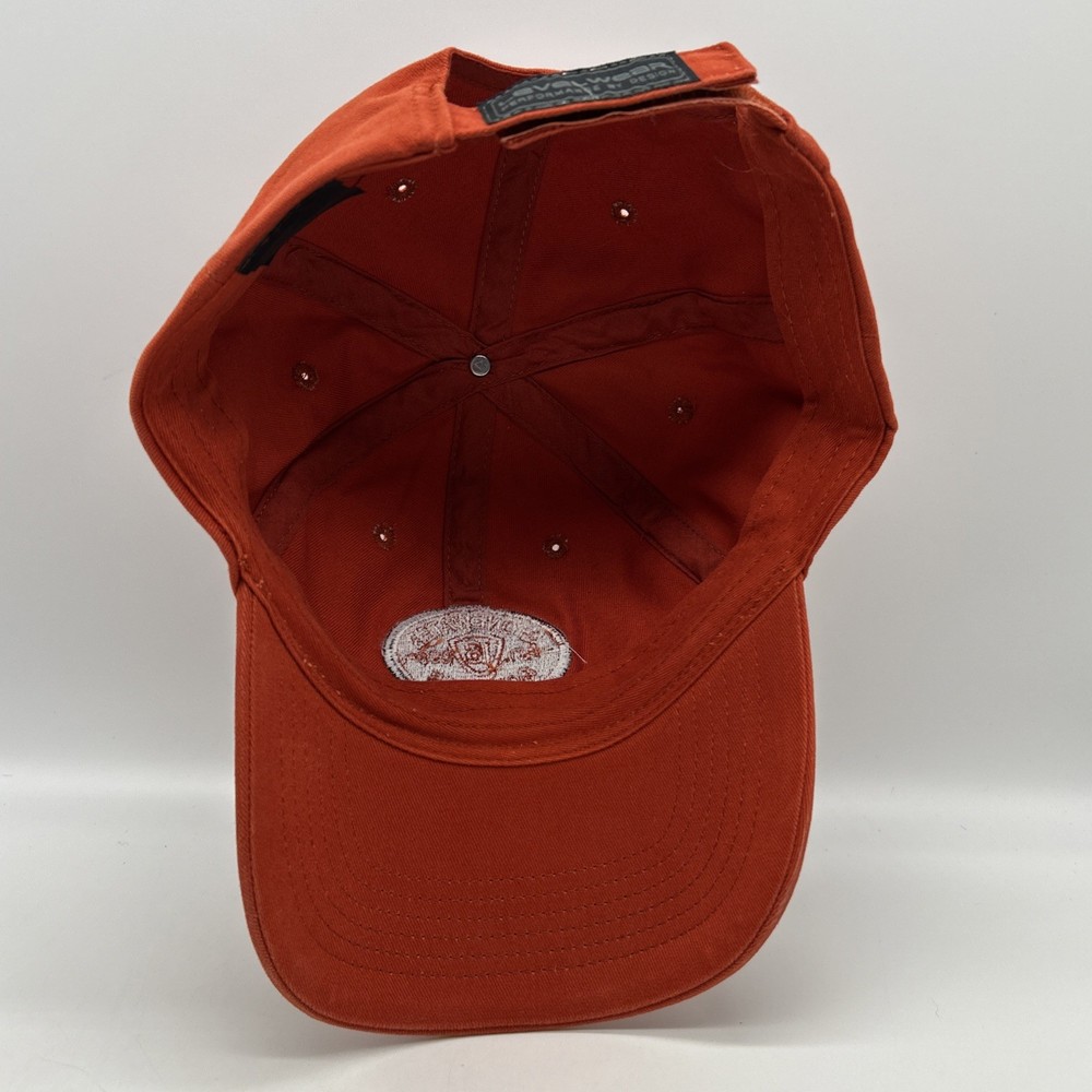 Stonewater Golf Club Hat Cap Adjustable Hook And Loop Strap Orange