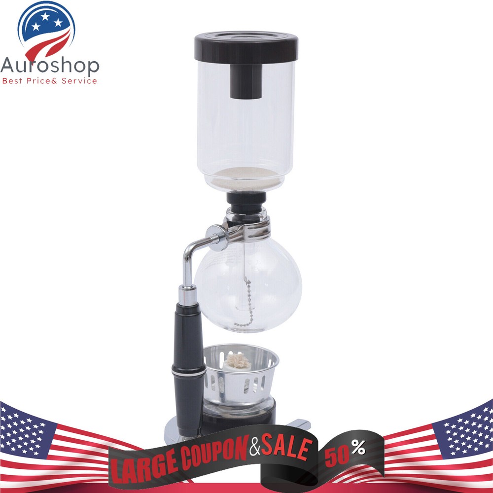 3 Cups Capacity Coffee Syphon Tabletop Siphon Coffee Maker Coffee Syphon Making