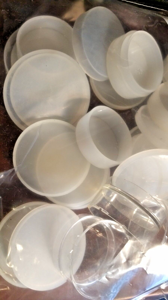 Appox. 25 Misc. clear Lens Caps Replacement Camera Parts