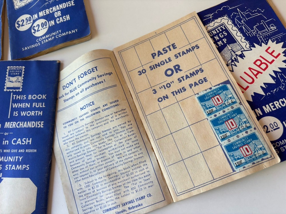 7 Community stamp Books 1953