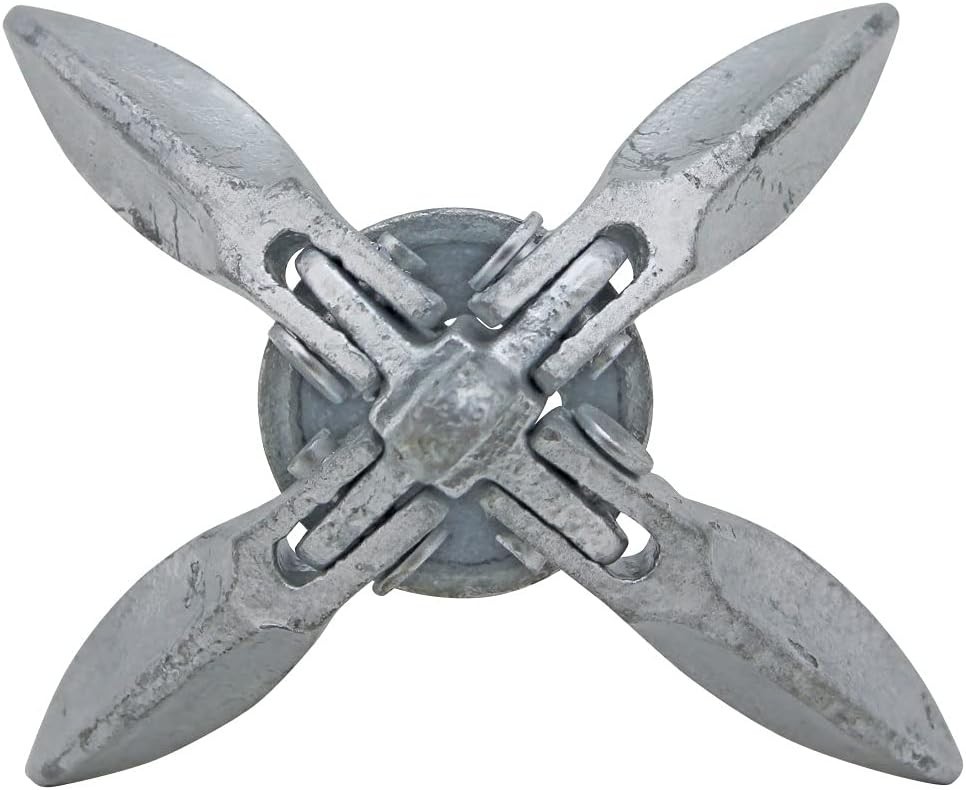 BoatTector 1.5 lbs Folding Galvanized Anchor - Perfect for Small Craft