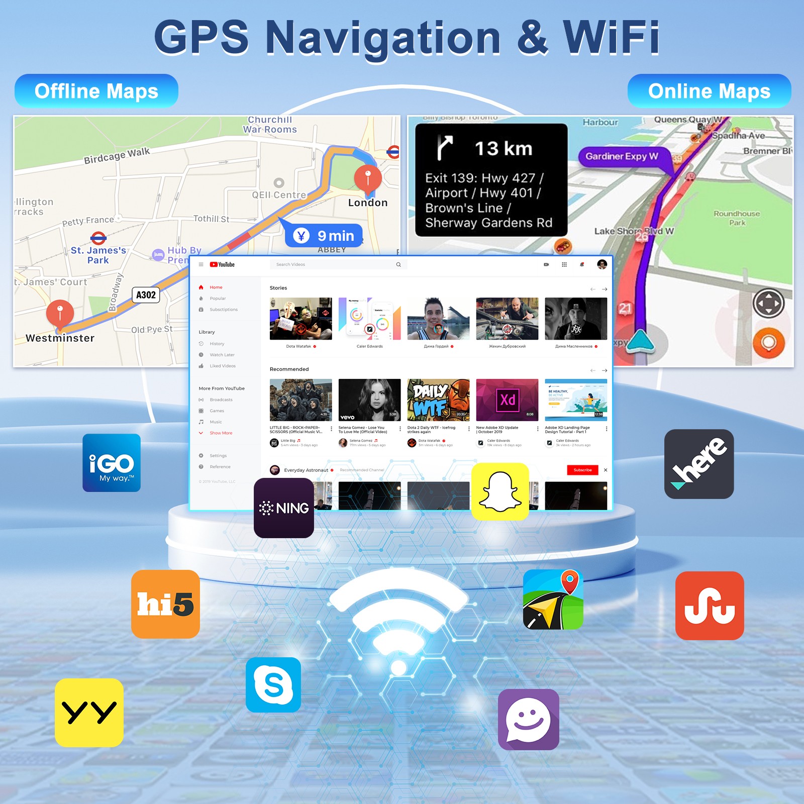 10" Para Nissan Rogue X-Trail Qashqai 2014-2019 Carplay Radio de coche estéreo