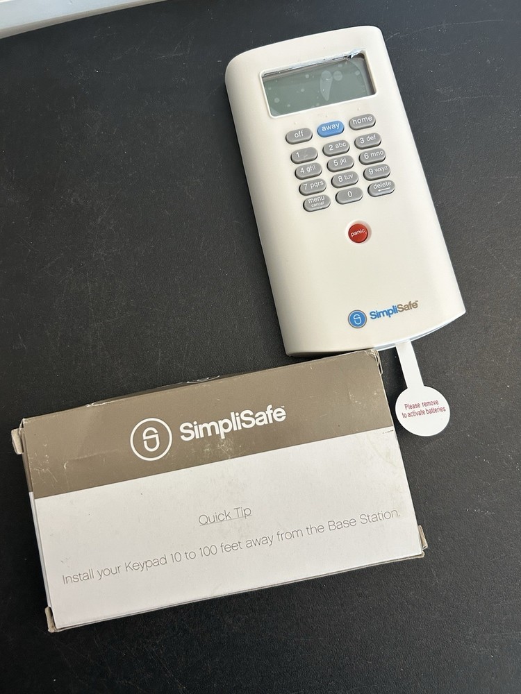 SimpliSafe Wireless Keypad Sensor #1HEZC Home Security Office Protection Safe