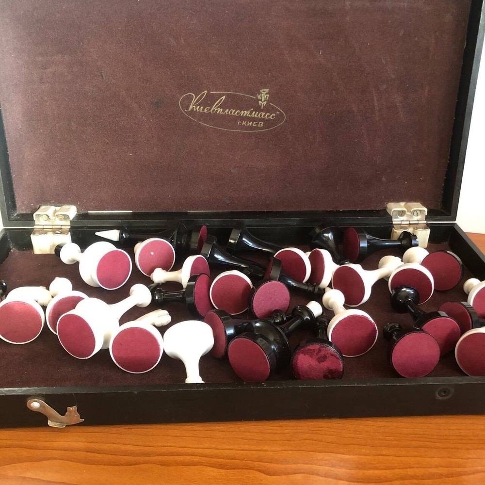 Vintage ussr Plastic Chess table Game