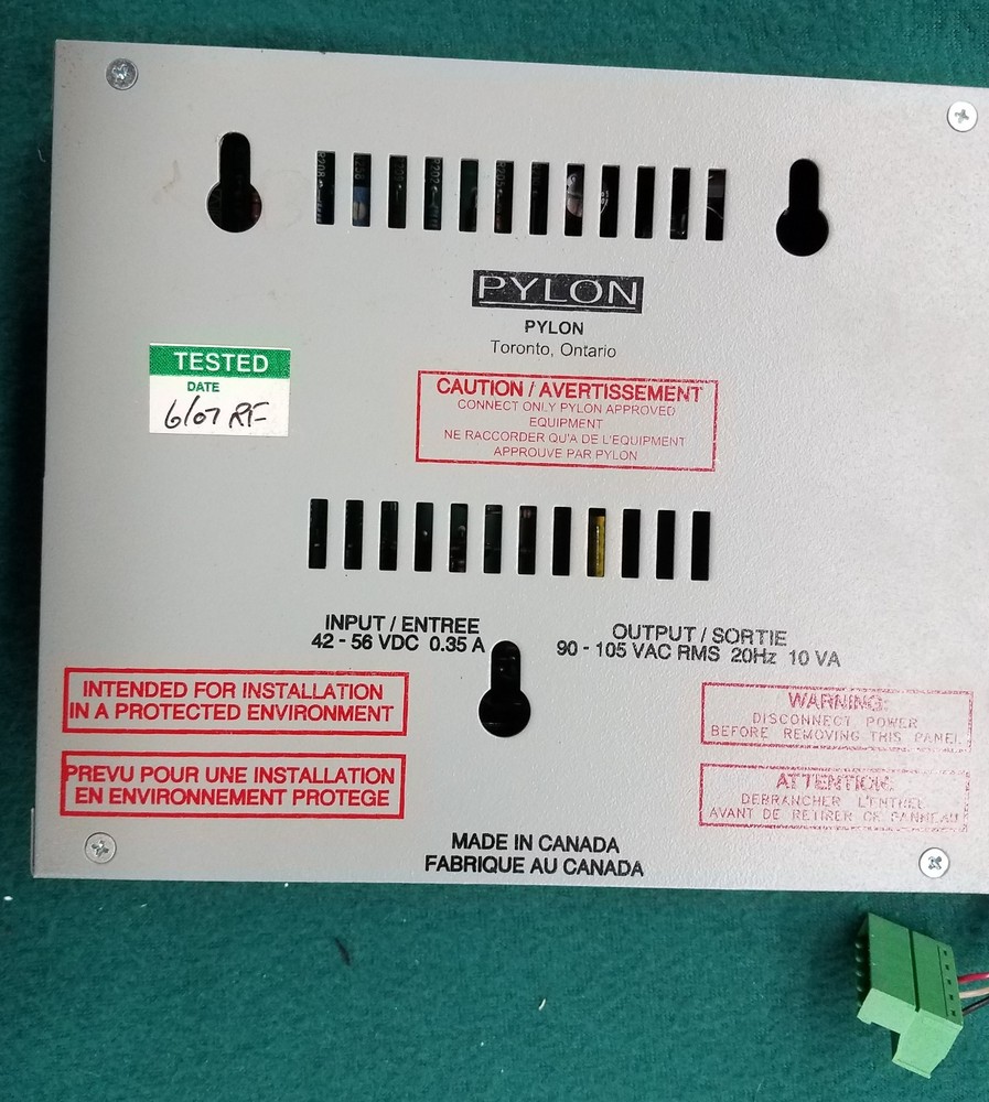 Pylon RG-10 400 Type Ringing Generator 20hz 105vac .10A Output Tested 52V Input