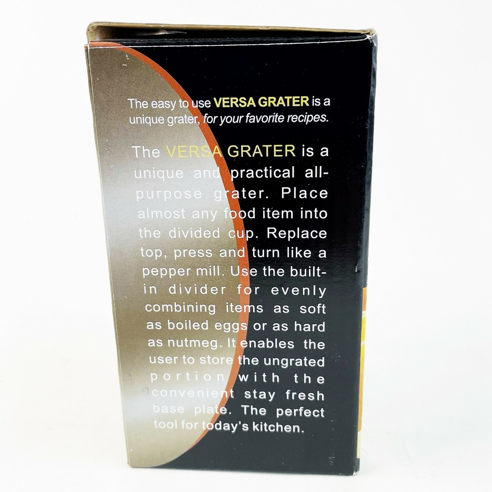 Versa Grater Grinder Kitchen Tool Candy Nuts Cheese Cookie Cracker Crumbs