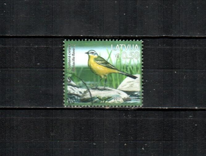 LATVIA ( 1v ) Bird F/VF Used ( 2017 ) #6