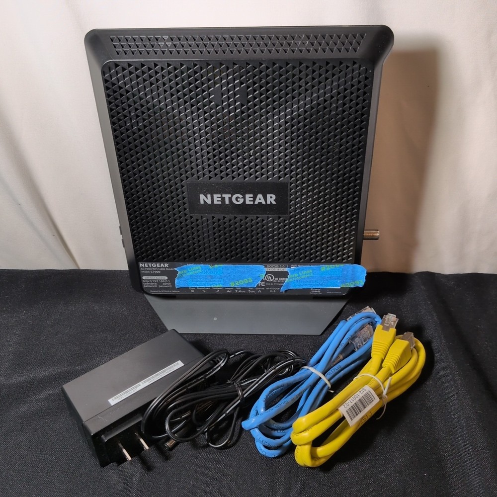 NETGEAR Nighthawk C7000V2 AC1900 Cable Modem Router Tested Works With Ntwrk Cbl