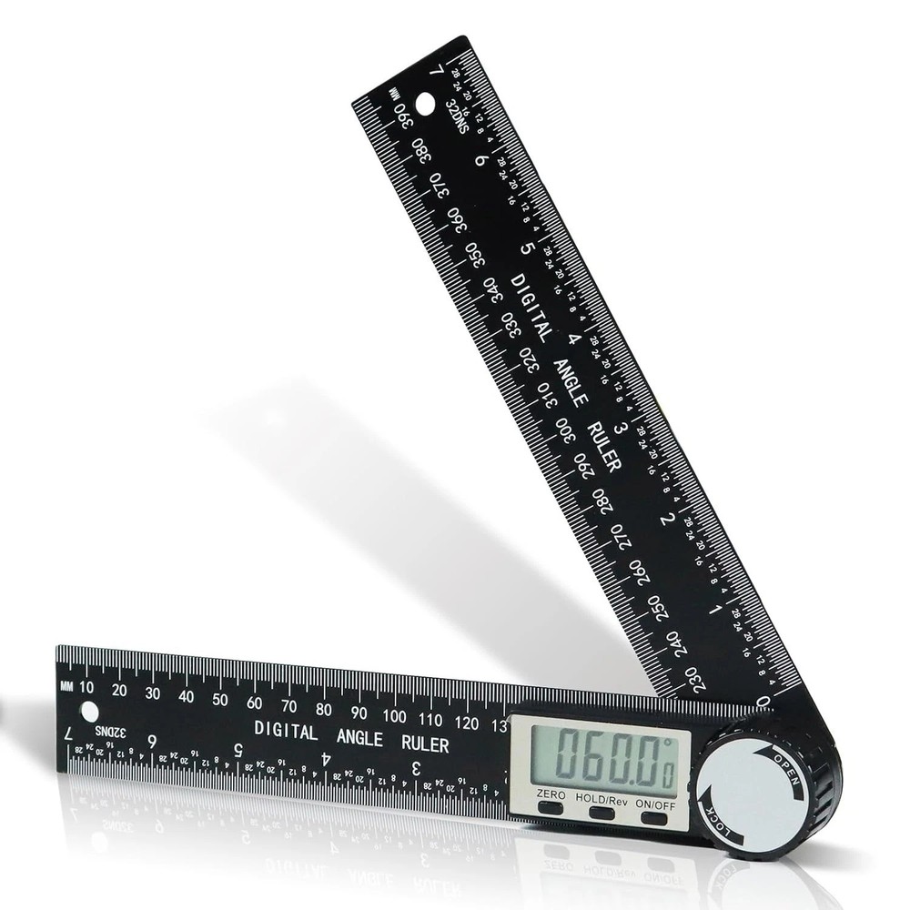 Third Generation Protractor Angle Finder, Digital Angle Ruler with 7Inch/200Mm,
